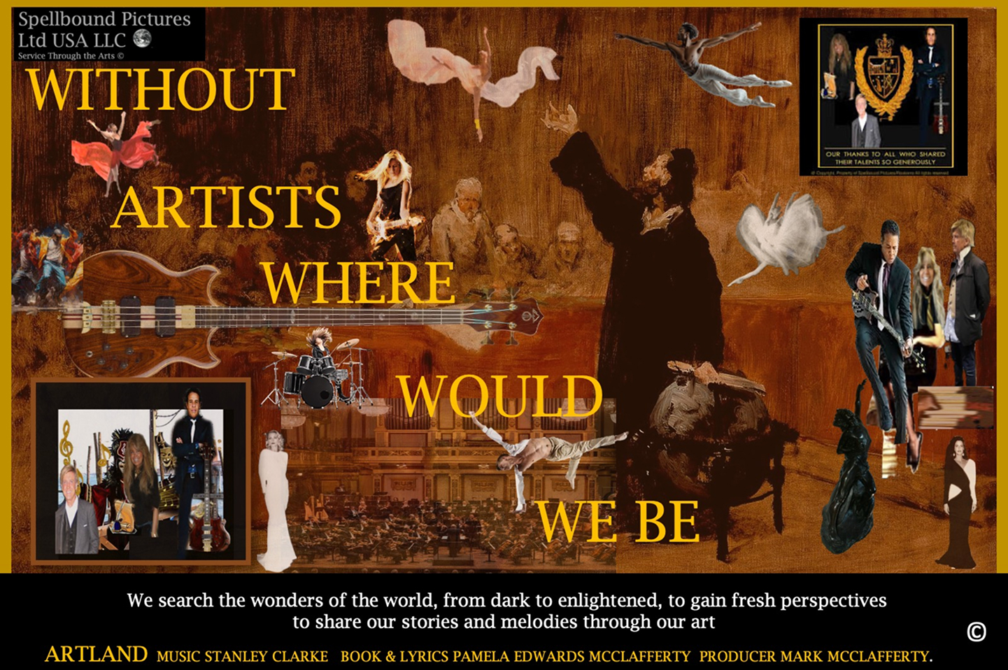 Without artists, where would we be — Spellbound Pictures collage